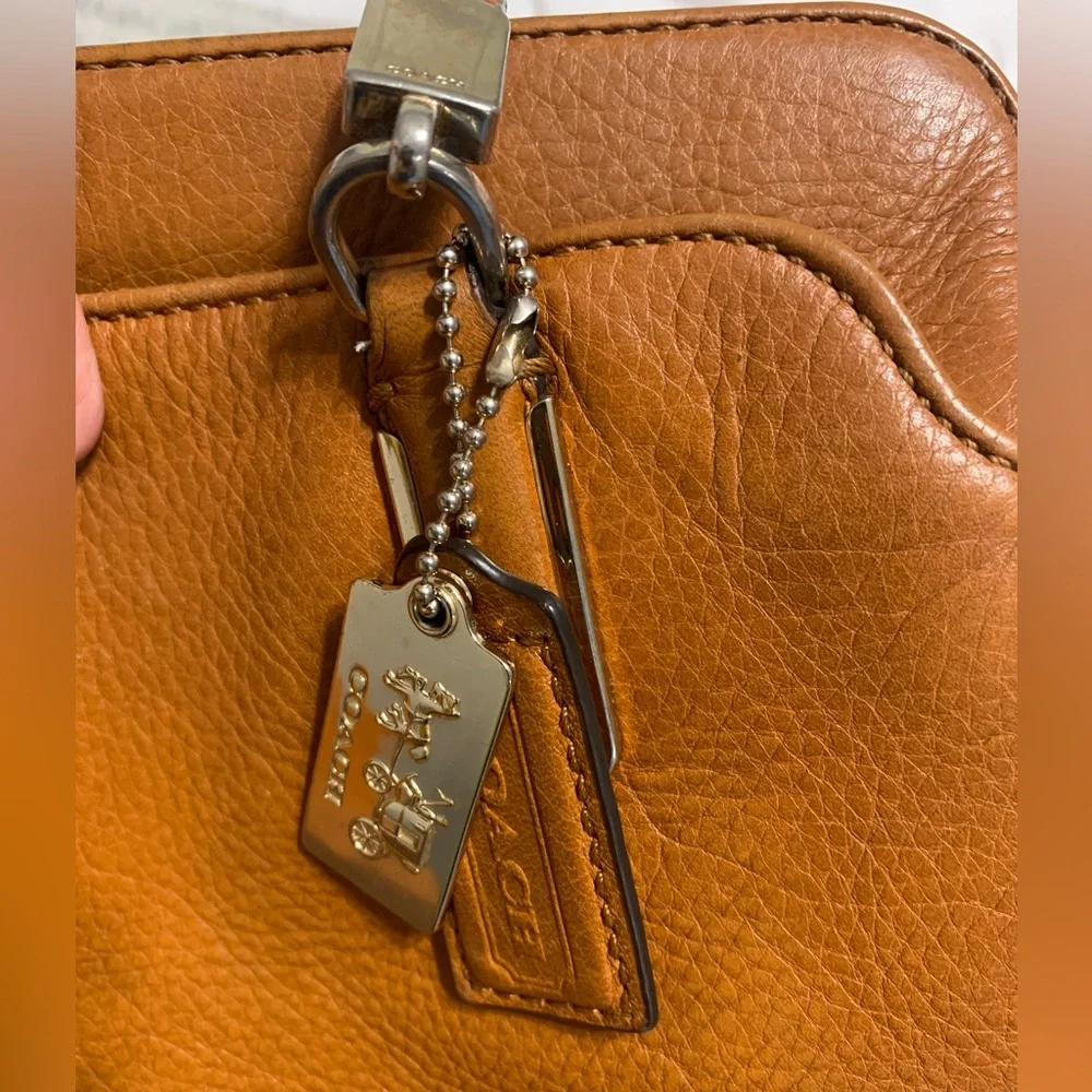 Coach Brown Leather Shoulder Bag Madison Kimberly Satchel - Picture 10 of 16